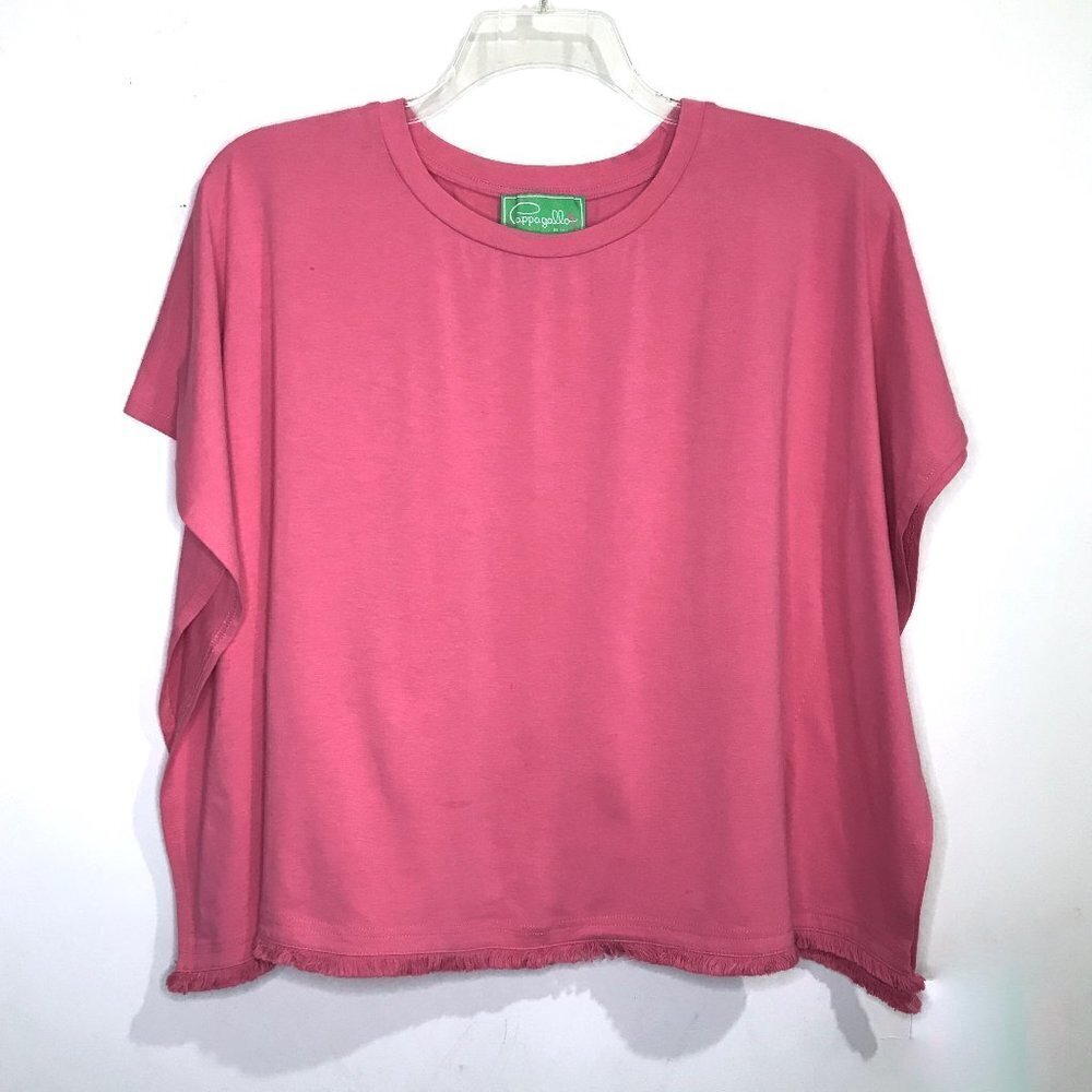 Pappagallo Short Dolman Sleeve Tee Shirt Womens Sz S
